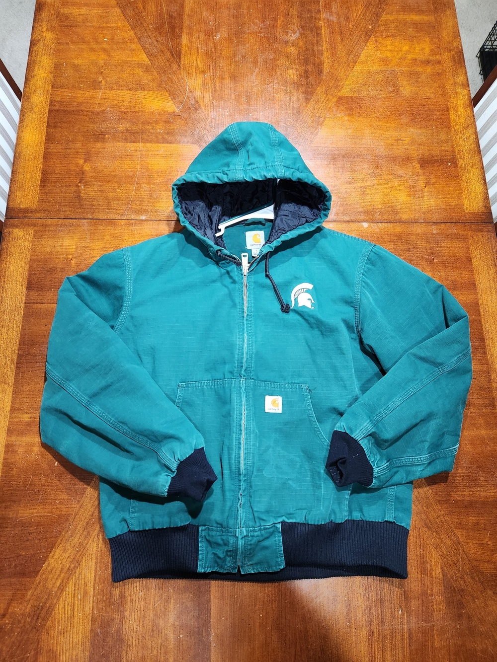 NCAA Michigan State Carhartt Coat Rare Men Size Large